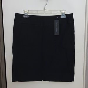 Tailored black pencil skirt